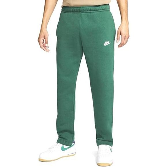 Nike Men's Green Sportswear Club Fleece Pull On Trouser Pants Size Small - Picture 1 of 10